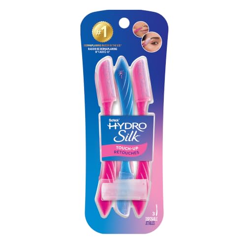 Amazon.com: Schick Hydro Silk Touch-Up Dermaplaning Tool with Precision Cover, 3ct | Dermaplane Razor, Face Razors for Women, Peach Fuzz Remover : Beauty & Personal Care
