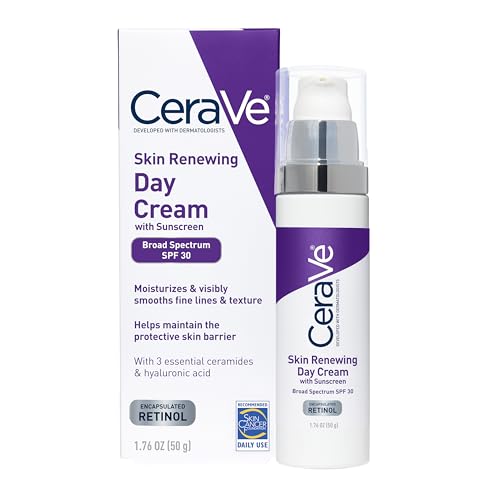 Amazon.com: CeraVe Anti-Aging Face Cream SPF 30, Anti-Wrinkle Retinol Cream with Hyaluronic Acid and Ceramides, 1.76 oz : Beauty & Personal Care