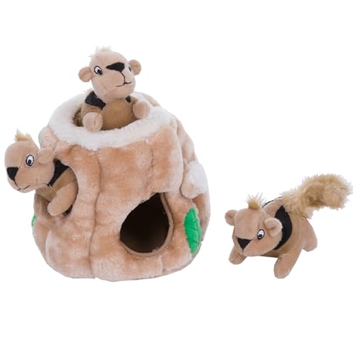 Amazon.com: Outward Hound Hide-A-Squirrel Dog Toy – Interactive 2‑in‑1 Plush Puzzle with 3 Squeaky Removable Squirrels, Small : Pet Supplies