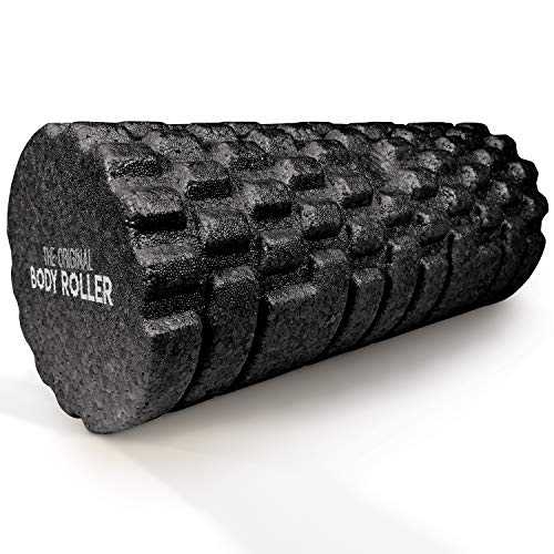 Amazon.com : The Original Body Roller - High Density Foam Roller Massager for Deep Tissue Massage of The Back and Leg Muscles - Self Myofascial Release of Painful Trigger Point Muscle Adhesions - 13" Black : Sports & Outdoors