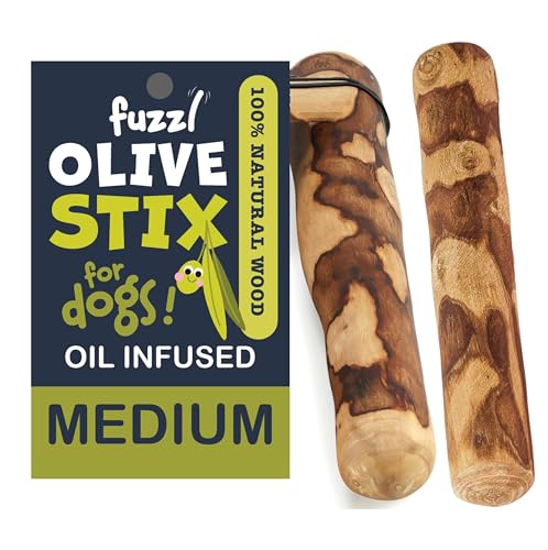 Amazon.com : Fuzzl Olive Stix Medium 2 Pack Dog Chew Toy - Natural Olive Wood Dog Chews Tough Toys Long Lasting Chew Toys for Aggressive Chewers : Pet Supplies