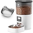 Amazon.com : Nityers Automatic Cat Feeder -Timed Feeder for Dry Food, Easy Control to Programmable, Pet Feeder with Battery/Power Supply, Cat Food Dispenser, 1-6 Meals Per Day, Non-Slip Bottom, Lid with Locked : Pet Supplies