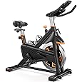 Amazon.com : HARISON Semi Commercial Exercise Bike - Stationary Bike for Home Gym - Silent Magnetic Indoor Cycling Bike with Tablet Mount & Comfortable Seat Cushion, 380LBS/400LBS Weight Capacity Workout Bike (Magnetic Plus) : Sports & Outdoors