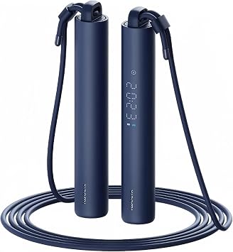 Amazon.com : Xiaomi Smart Jump Rope,Real-time Training Guidance Accurate Fitness Data Recording Matrix Screen Display Mi Fitness App Connection-Blue : Sports & Outdoors