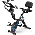 Amazon.com: BARWING Stationary Exercise Bike for Home,5 IN 1 Foldable Indoor Cycling Bike for Seniors, 350LB Capacity,16-Level Magnetic Resistance, Seat Backrest Adjustments : Everything Else