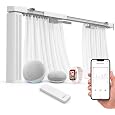 Amazon.com: Quoya QL600 Smart Electric Curtain Track, Motorized motor, Adjustable track length, compatible with Alexa, google, Siri, Apple Watch (QL600, up to 7 metres) : Tools & Home Improvement