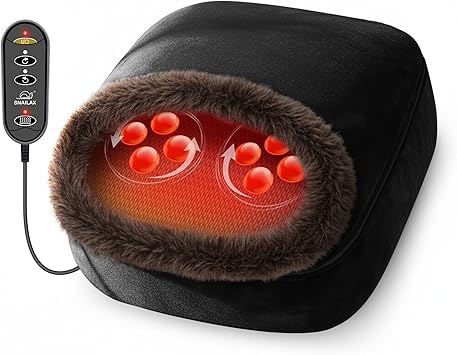 Amazon.com: Snailax 2-in-1 Shiatsu Foot and Back Massager with Heat - Kneading Foot Warmer, Electric Feet Massage, Massagers for Back,Leg, Fathers Day Gift for Dad Men Women : Health & Household