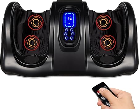 Amazon.com: Best Choice Products Shiatsu Foot Massager for Pain Relief, Plantar Fasciitis, Neuropathy, Blood Circulation, Remote Control w/Compact Design - Black : Health & Household