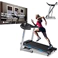 Amazon.com : WELLFIT Home Treadmill, 2 Level Incline Heavyduty Treadmill with Pulse Sensor, 4.0 HP, 10 MPH, 450 lbs Capacity, 20'' x 45'' Running Area Treadmills with Bluetooth Player & LED Display : Sports & Outdoors