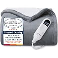 Amazon.com: Serta Reversible Fleece to Sherpa Electric Blanket, Fast Heating, Auto Shut Off Timer, Multi Heat Setting, ETL Certified, Machine Washable, Ivory Full 84"x 77" : Home & Kitchen